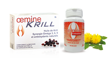 Krill et Oemine Colestrol